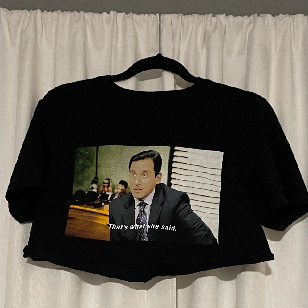 cropped The Office t-shirt